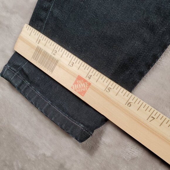 DISH JEANS Paris ultra skinny low rise dark wash L32 biker style Pre-owned - Picture 8 of 14